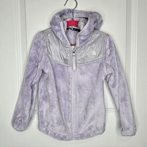 The North Face Oso Fleece Zip Hoodie Jacket, Light Purple, Girls 4T